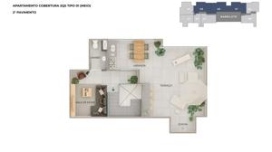 Apartamento 2 quartos 1 banheiro 55m²