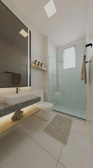 Apartamento 2 quartos 1 banheiro 62m²