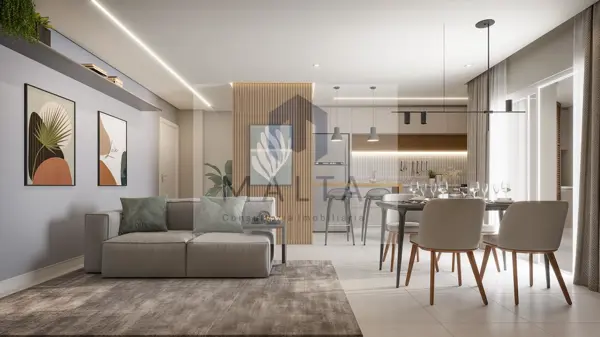 Apartamento 2 quartos 2 banheiros 62m²