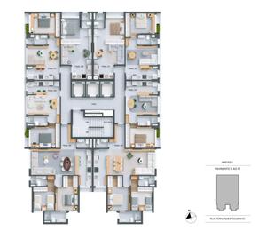 Apartamento 2 quartos 2 banheiros 106m²