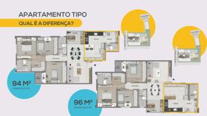 Apartamento 3 quartos 3 banheiros 191m²