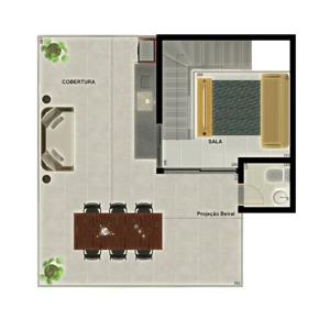 Apartamento 2 quartos 2 banheiros 45m²