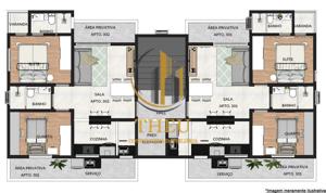 Apartamento 2 quartos 2 banheiros 160m²