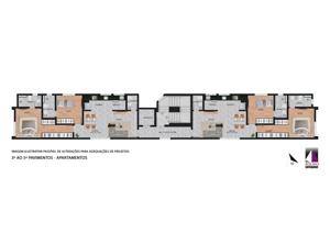 Apartamento 2 quartos 2 banheiros 65m²