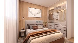 Apartamento 1 quarto 1 banheiro 38m²