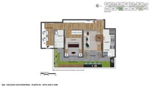 Apartamento 2 quartos 2 banheiros 53m²
