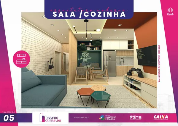 Apartamento 1 quarto 1 banheiro 30m²