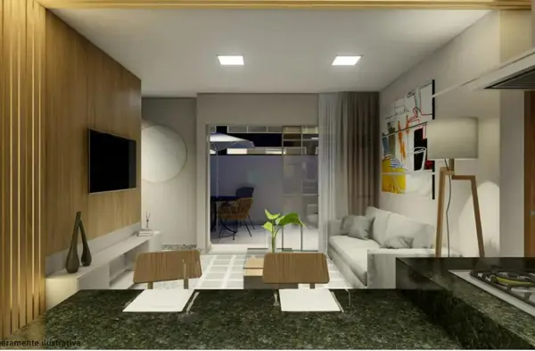 Apartamento 2 quartos 3 banheiros 60m²

