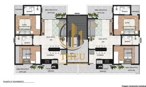 Apartamento 2 quartos 2 banheiros 160m²