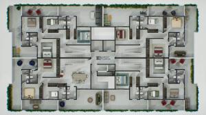 Apartamento 4 quartos 5 banheiros 320m²