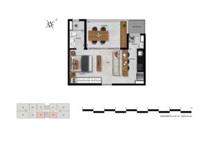 Apartamento 2 quartos 2 banheiros 73m²