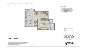 Apartamento 3 quartos 2 banheiros 83m²