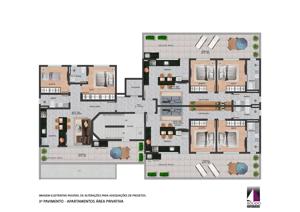 Apartamento 2 quartos 2 banheiros 54m²
