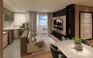 Apartamento 2 quartos 2 banheiros 49m²