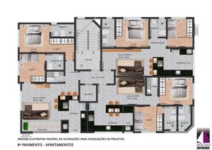 Apartamento 2 quartos 2 banheiros 70m²