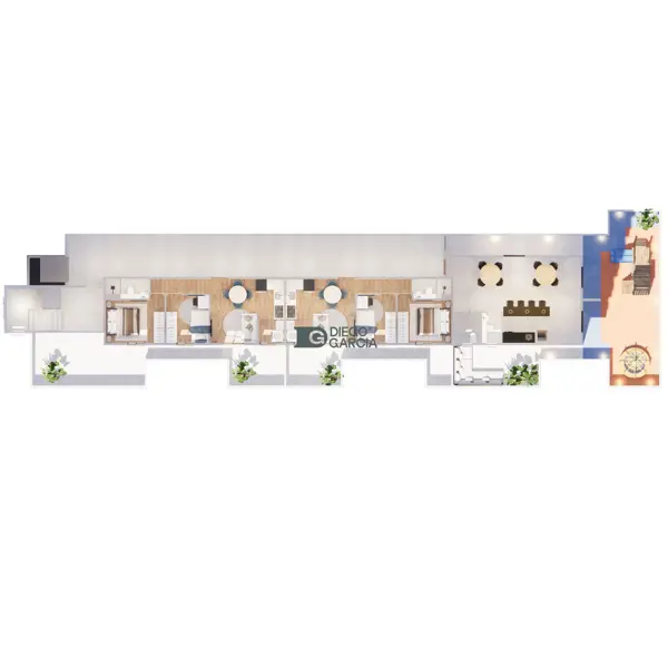 Apartamento 2 quartos 1 banheiro 38m²