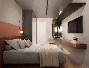 Apartamento 2 quartos 1 banheiro 54m²
