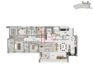 Apartamento 4 quartos 5 banheiros 