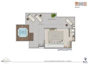 Apartamento 2 quartos 1 banheiro 55m²