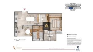 Apartamento 3 quartos  banheiros 118m²