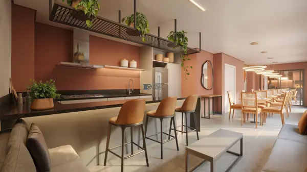 Apartamento 2 quartos 2 banheiros 30m²