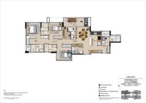 Apartamento 3 quartos 4 banheiros 137m²