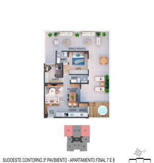Apartamento 1 quarto 1 banheiro 58m²
