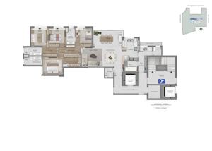 Apartamento 4 quartos 4 banheiros 144m²