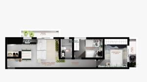 Apartamento 2 quartos 1 banheiro 59m²