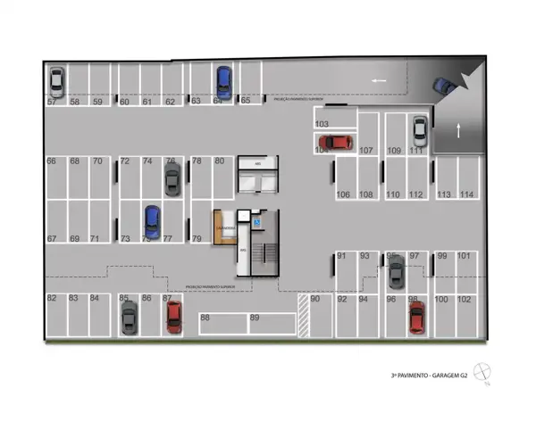 Apartamento 2 quartos 1 banheiro 54m²