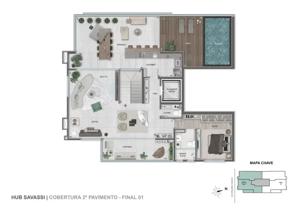 Apartamento 3 quartos 3 banheiros 99m²
