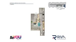 Apartamento 2 quartos 1 banheiro 55m²