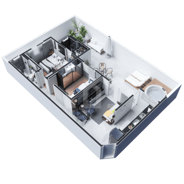 Apartamento 2 quartos 1 - 2 vagas 54 a 111m²
