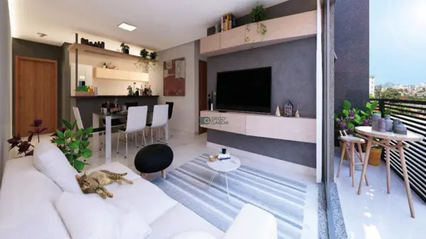 Apartamento 2 quartos 2 banheiros 79m²