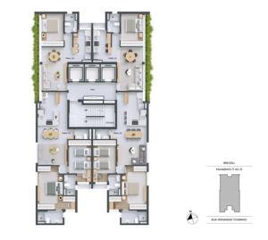 Apartamento 2 quartos 2 banheiros 106m²