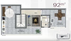 Apartamento 2 quartos 2 banheiros 92m²