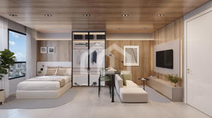 Apartamento 1 quarto 1 banheiro 25m²