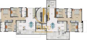 Apartamento 3 quartos 2 banheiros 158m²