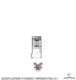Apartamento 1 quarto 1 banheiro 58m²