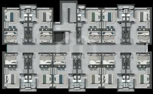 Apartamento 1 quarto 1 banheiro 25m²