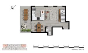 Apartamento 2 quartos 2 banheiros 73m²