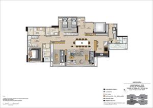 Apartamento 3 quartos 4 banheiros 137m²