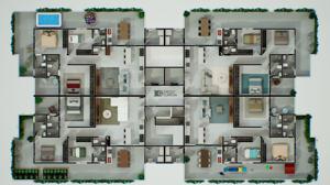 Apartamento 4 quartos 5 banheiros 320m²