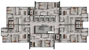 Apartamento 2 quartos 2 banheiros 59m²