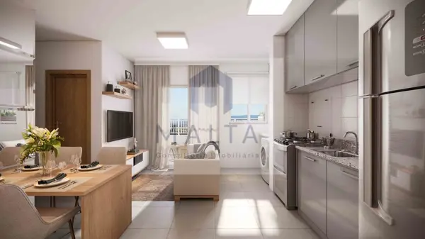 Apartamento 2 quartos 2 banheiros 45m²