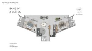 Apartamento 1 quarto 1 banheiro 120m²