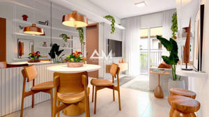 Apartamento 2 quartos 1 banheiro 45m²